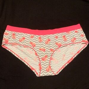 NWOT Jenni by Jennifer Moore Y2K Neon Pink Rose Cotton Panty XL